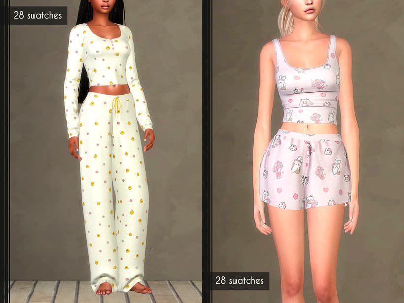 Галерея мода Набор пижам Matching Pajamas Collection #1